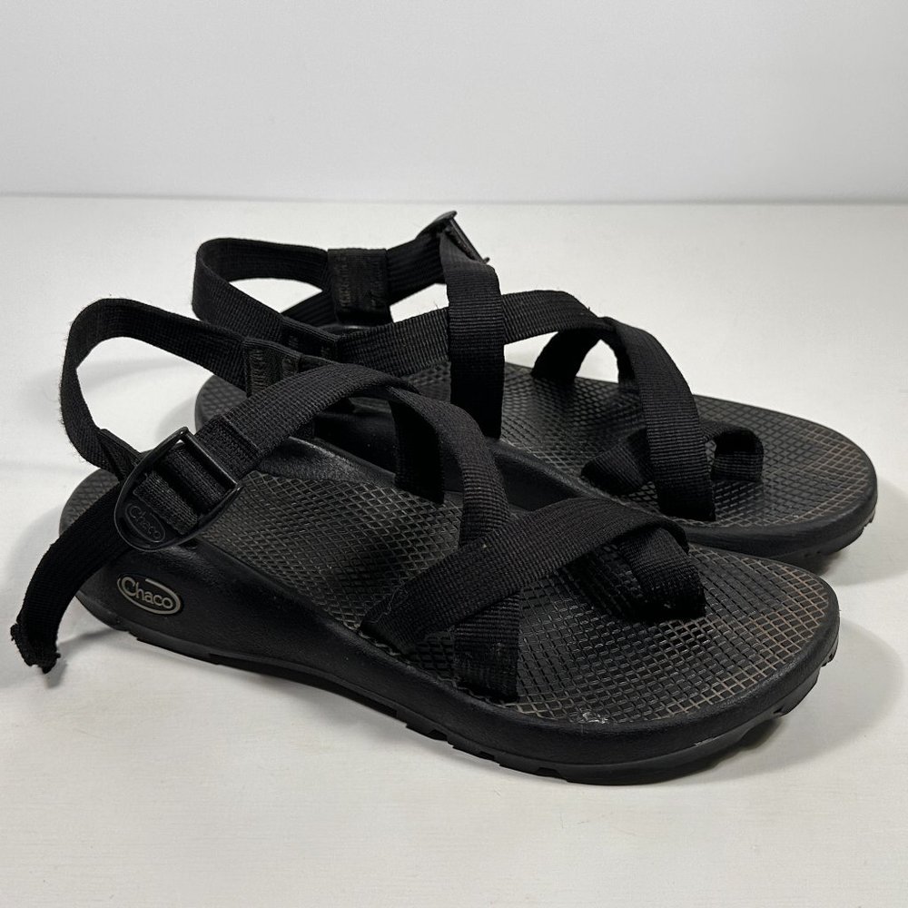 Chaco Z/2 Classic Black Strap Toe Loop Sandals Women Size 10